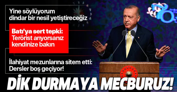 Son dakika: Başkan Erdoğan'dan Ankara Üniversitesi İlahiyat Fakültesi 70. Yıl Kutlama Töreni'nde önemli açıklamalar