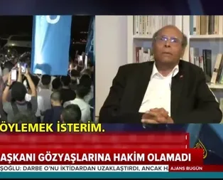 Tunus eski başkanı Munsif Merzuk, Mursi için canlı yayında gözyaşlarına boğuldu