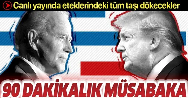 ABD Başkanı Donald Trump ve Joe Biden’dan 90 dakikalık müsabaka! İşte tartışacakları konular