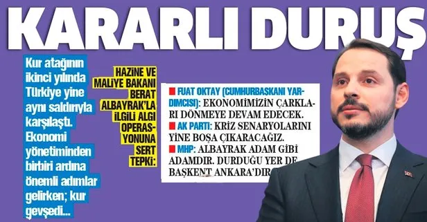 Hazine ve Maliye Bakanı Berat Albayrak’la ilgili algı operasyonuna tepki yağdı!