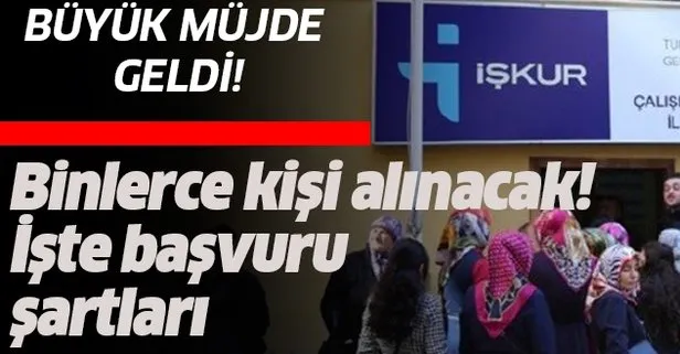 İŞKUR binlerce işçi alımı yapıyor! İşte kadrolar ve başvuru şartları