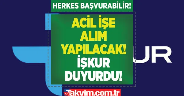 9.200 TL maaşla hastanelere, bankaya, kamuya... İŞKUR’dan sarı alarm öttü! Acil deneyimsiz 18-50 yaş arası...