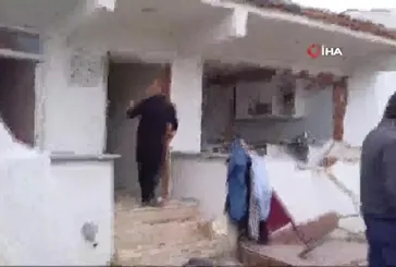 Tokat'ta mutfak tüpü bomba gibi patladı