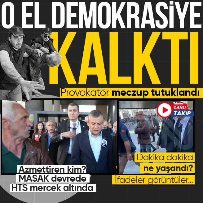 AKMde zaman ayarlı provokasyon! Özgür Özele saldıran provokatör Selçuk Tengioğlu tutuklandı | Dakika dakika yaşananlar