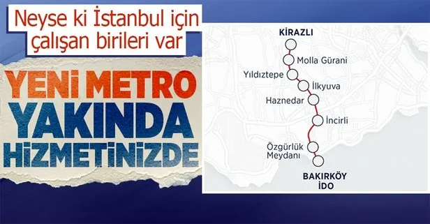 İstanbul’a yeni bir hat daha yolda! Bakırköy-Kirazlı Metro Hattı’nın tünel kazıları tamamlandı