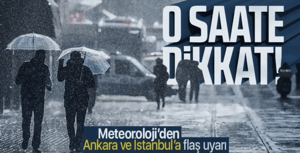 HAVA DURUMU | Meteoroloji İstanbul için saat verdi! Gök gürültülü sağanak uyarısı