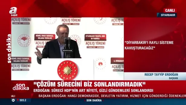 Başkan Erdoğan, Diyarbakır’da vatandaşlara Kürtçe seslendi