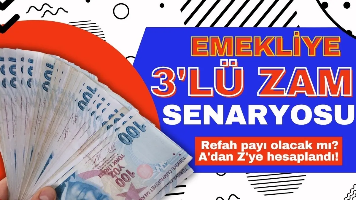 Maaş listesi şekillendi: Emekliye 3’lü zam senaryosu! %15.71, %16.24, %16.28’lik oranlar masada! SSK, BAĞKUR, 4C...