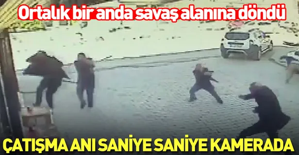 Arnavutköy'de 3 kişinin öldüğü çatışma anı kameralarda