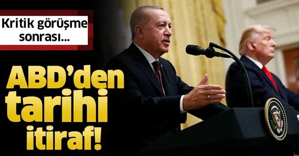Kritik görüşme sonrası ABD'den tarihi itiraf