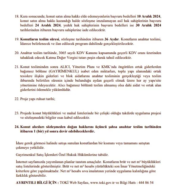 TOKİ resmen duyurdu: 2+1 ve 3+1 daire satılacak! Aylık 13.285 TL taksit, peşinat ise... - 10