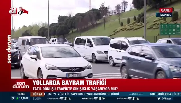 Yollarda bayram trafiği!