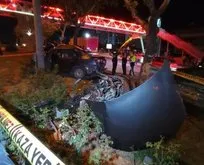 Konya’da feci kaza! 16 yaşındaki genç makas atarken ağaca çarptı: 3 yaralı