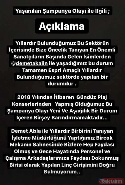 Demet Akalın’ın alkollü içeceği başından aşağı döktüğü garson suskunluğunu bozdu! Sosyal medya ayağa kalkmıştı... - 8