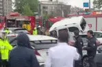 Beşiktaş’ta zincirleme trafik kazası: Çok sayıda araç birbirine girdi