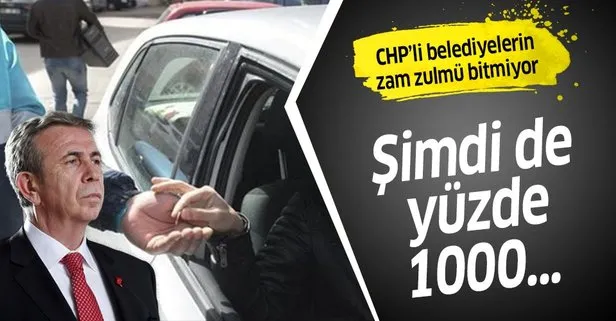 Ankara'da otopark ücretlerine yüzde 1000 zam!
