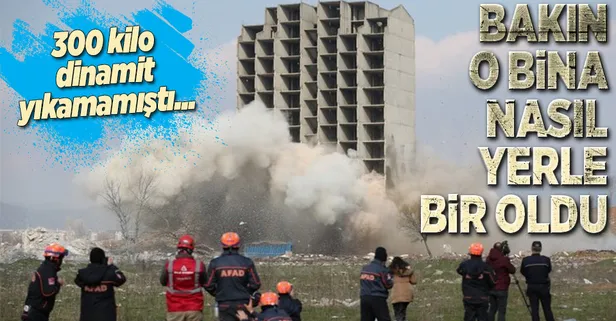 300 kilo dinamitin yıkamadığı bina bakın nasıl yıkıldı...