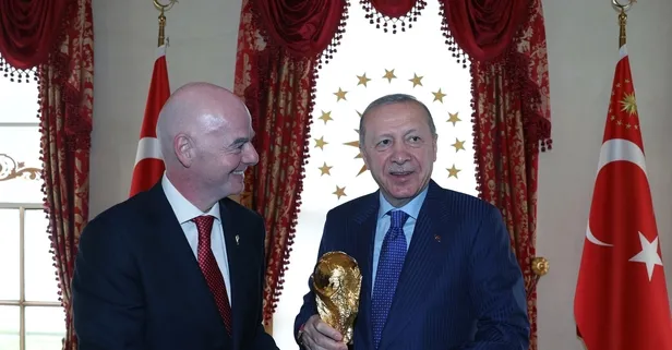 Başkan Erdoğan FIFA Başkanı Gianni Infantino'yu kabul etti: Dünya Kupası İstanbul'da