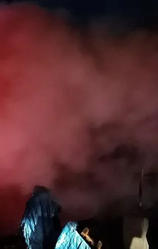 Silivri'de çiftlik yangını