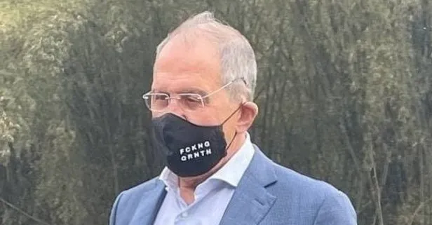 Rusya Dışişleri Bakanı Sergey Lavrov’un dikkat çeken maskesi: FCKNG QRNTN