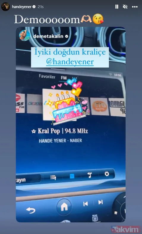 Demet Akalın'dan yıllarca kanlı bıçaklı olduğu Hande Yener'e doğum günü kutlaması "İyi ki doğdun kraliçe" - 11