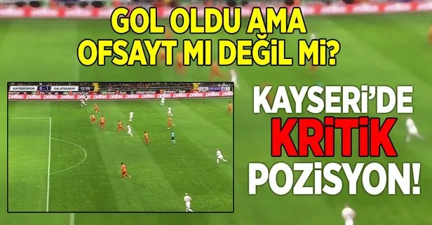 Kayserispor - Galatasaray maçında tartışmalı pozisyon!