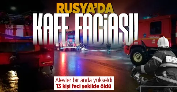Son dakika: Rusya'da facia: Kafede çıkan yangında 13 kişi öldü