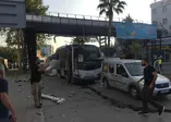 Adana'da polis aracına bombalı saldırı