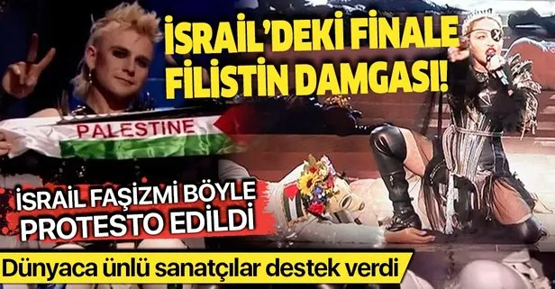 Eurovision'da 'Filistin' protestosu