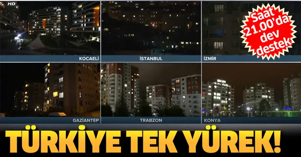 Son dakika: Türkiye'den sağlık çalışanlarına alkışlı destek