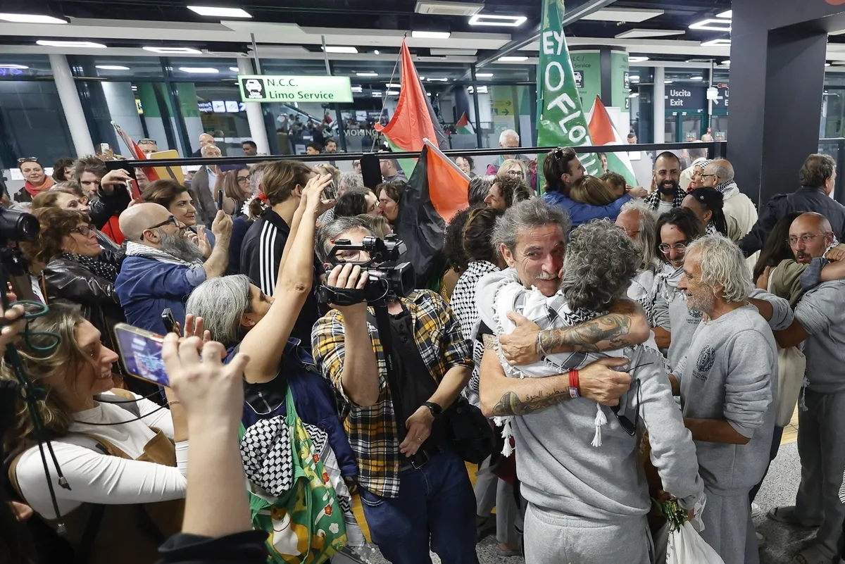 İTALYAN AKTİVİSTLER ROMA'YA DÖNDÜ-3