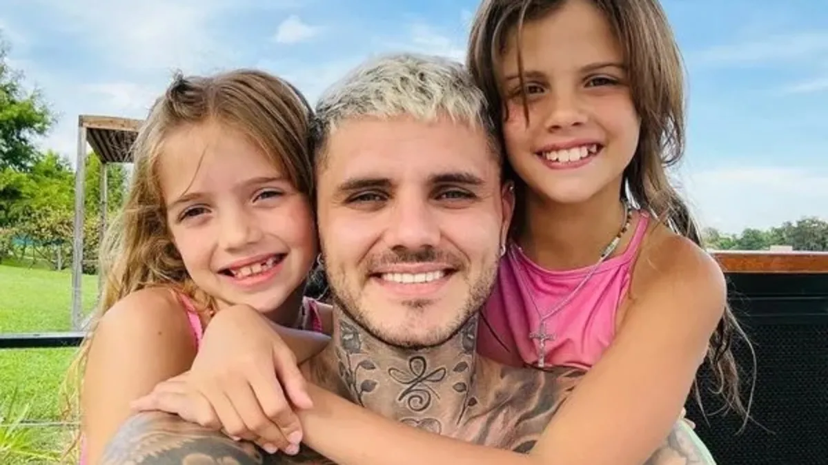 Icardi zor da olsa çocuklarına kavuştu