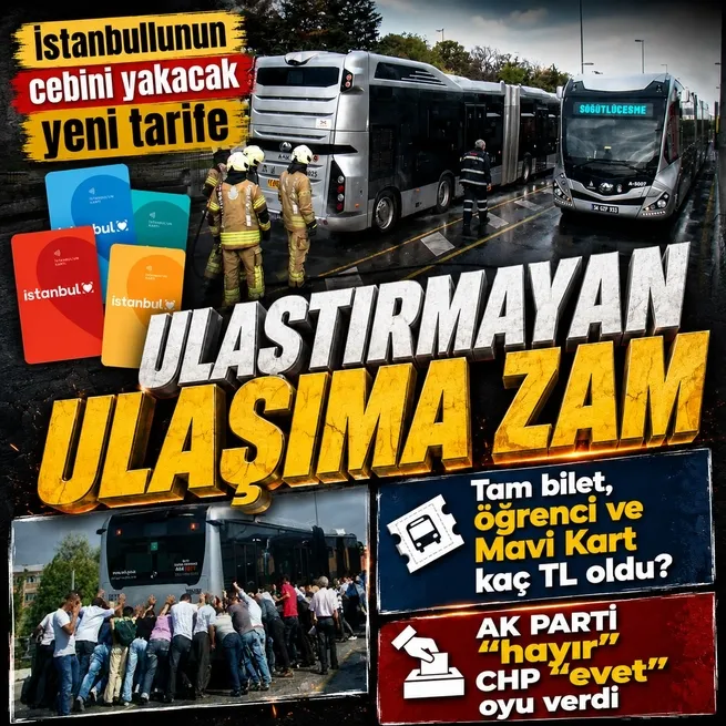 İstanbul’da ulaşıma bir zam daha: Tam bilet, öğrenci ve Mavi Kart kaç TL oldu?