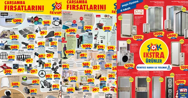 ŞOK 13-14 Kasım 2023 aktüeli: Kasım ayında evleneceklere indirim! Banyo dolabı 4.999 TL, kazanlı ütü 2.499 TL, buharlı düzleştirici 799 TL...