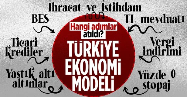 Hazine ve Maliye Bakanlığı duyurdu: İşte Türkiye Ekonomi Modeli kapsamında atılan bazı adımlar