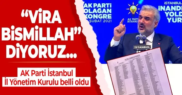 Osman Nuri Kabaktepe AK Parti İstanbul İl Kongresi’nde konuştu: Haydi bismillah, vira bismillah diyoruz