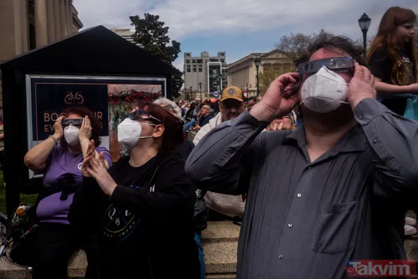 2024 yılının ilk tam Güneş tutulması ABD'de gerçekleşti | Milyonlarca kişi yakından takip etti! İşte o renkli anlar... - 28