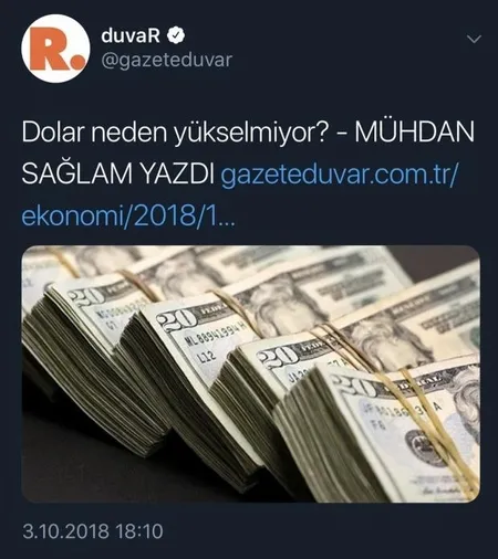 Cumhuriyet doların düşmesini hazmedemedi!