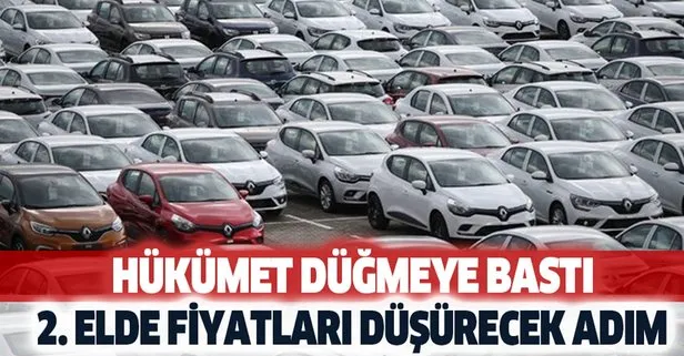 İkinci el otomobil fiyatlarını düşürecek hamle!