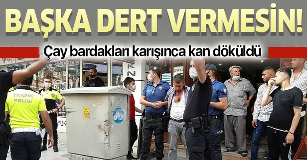 Afyonkarahisar’da “Benim bardak sana geldi” tartışmasından çıkan kavgada kan aktı