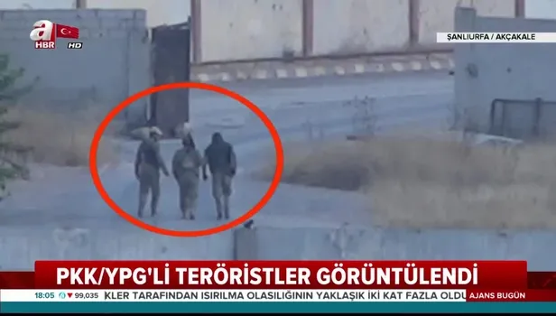PKK/YPG'li teröristler görüntülendi