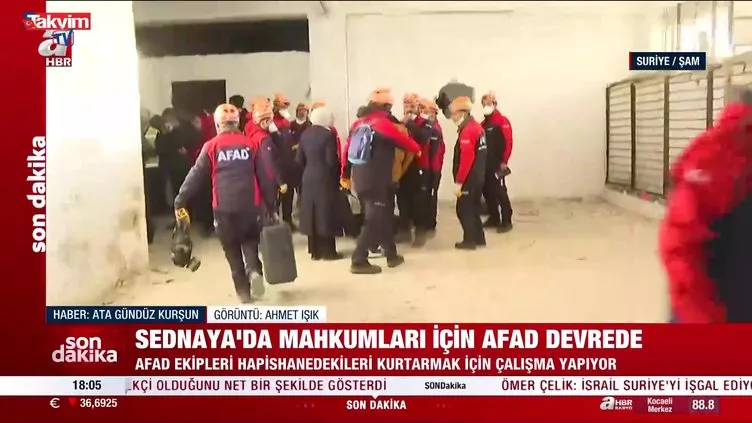 AFAD Sednaya’da yaşam izi aradı!