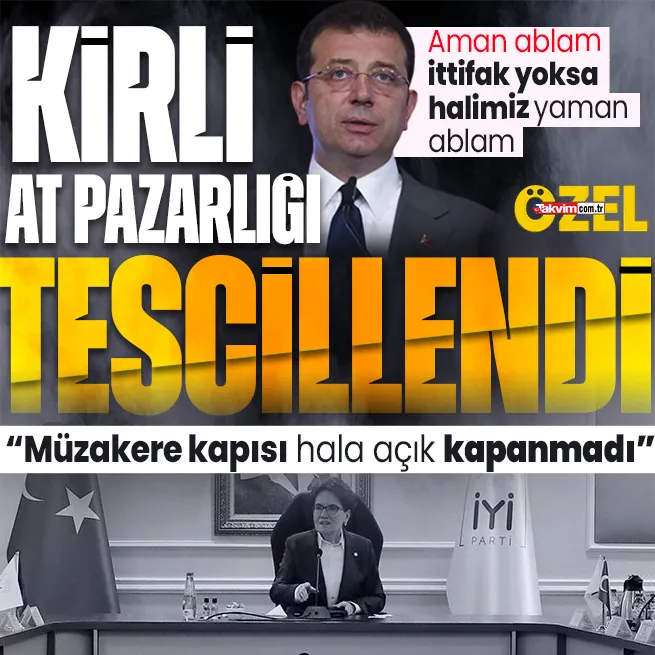 İmamoğlundan Akşenere ittifak çağrısı! At pazarlığını açık eden sözler: İYİ Partinin tarifine göre müzakere kapısı kapanmadı