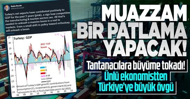 Uluslararası Finans Enstitüsü Başekonomisti Robin Brooks’dan Türkiye ekonomisine büyük övgü: Gereken tek şey yeni pazarlar