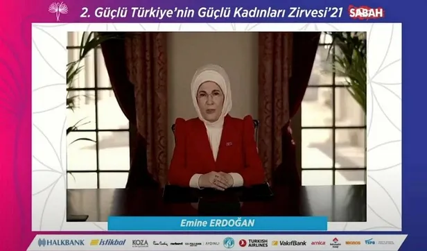 Emine Erdoğan'dan Turkuaz Medya tarafından düzenlenen Güçlü Türkiye'nin Güçlü Kadınları Zirvesi'nde önemli açıklamalar-1