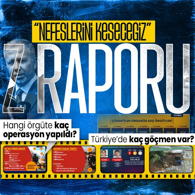 Operasyonların Z raporu! İçişleri Bakanı Ali Yerlikaya tek tek açıkladı: Hangi örgüte kaç operasyon yapıldı?