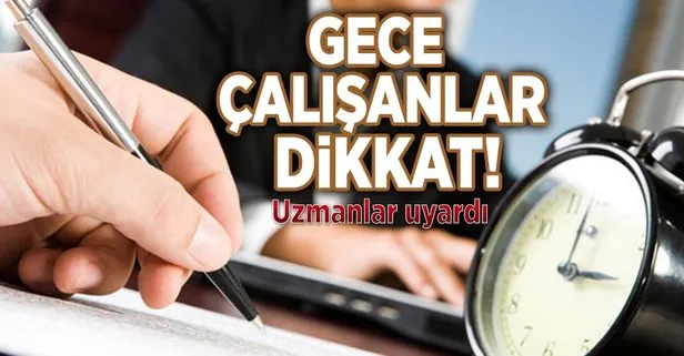 Gece çalışmak kanser yapıyor