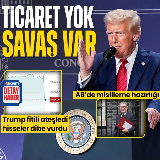 Trump fitili ateşledi ticaret savaşı başlıyor! Hisseler dibe vurdu: Avrupa’da misilleme hazırlığı