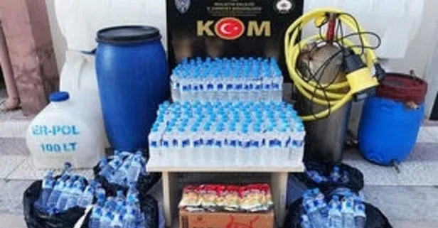 Adana’da 315 litre sahte içki ve 2 bin litre etil alkol ele geçirildi