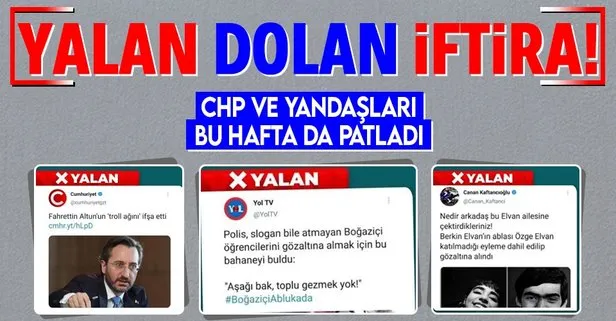 CHP ve medyasının yalanlarında bu hafta!